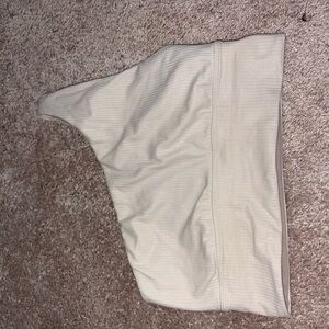 Lululemon Athletica Cream Ribbed Top